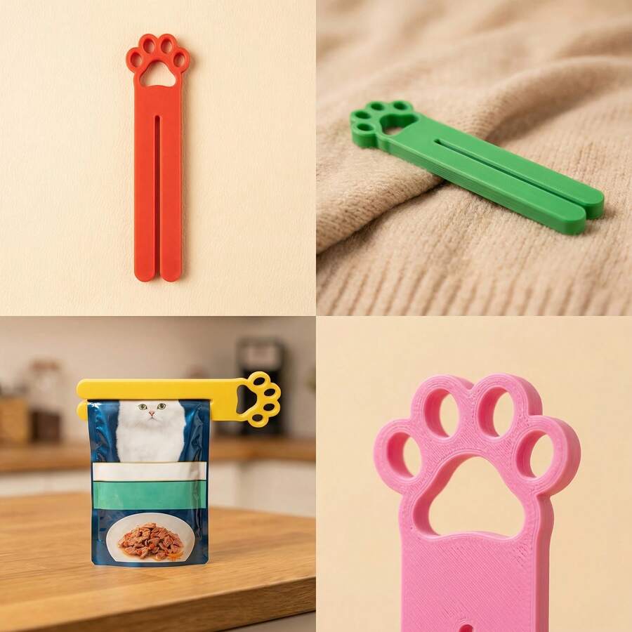 Cat Food Squeeze Tool With An Open-Mouth Design, Compatible With Both Large And Small Food Bags. A Portable Cat-Shaped Paste Bag Squeezer Featuring An Ergonomic Handle. Made From Durable And PETG Material, It Is Easy To Operate And Clean - One Size - View 1