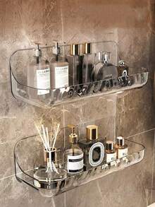 Alles-in-einem Armaturenorganizer - Multifunktionale Badezimmer-Waschtischablage, platzsparender hängender Spülbeckenkorb mit Ablaufloch | Wandmontierter Seife- und Zahnbürstenhalter, wasserdicht und rostfrei, ohne Bohren erforderlich - ideal für kleine Badezimmer, Wohnmobile, Studentenwohnheime | Modernes minimalistisches Design - hält die Arbeitsplatte aufgeräumt! - Verschiedenfarbig - Übersicht 7