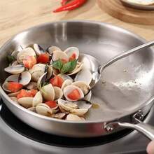 3-Layer Stainless Steel Frying Pan, Suitable For Induction Cooktop, Large Size Pan, Oven & Dishwasher , Fast & Even Heating, PFOA & - View 6