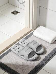 Dép đi trong nhà tắm EVA rỗng ruột, nhanh khô, chống trơn trượt, dép tắm tại nhà, thiết kế unisex cho cả nam và nữ. - xám - Xem 5