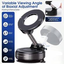 Tangle-Free Magnetic Car Phone Holder 2026 New 360° Rotating ABS Magnetic Car Phone Holder, Portable Foldable Design, One-Hand Operation, Suitable For Car, Desk, Wall, Multi-Angle Adjustment, PS: Only Applicable For Smooth Surfaces Easter Spring Gift - Multicolor - View 5