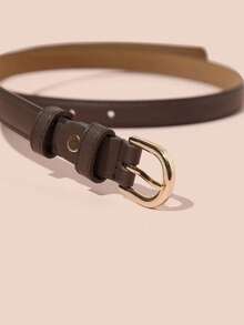 1条带压花工具的奢华金属扣腰带，适合夏季和上学穿着，是馈赠佳品。 - 彩色 - 查看 3