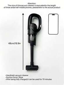 Aspiradora de mano inalámbrica recargable, ligera y portátil, con potente succión, limpieza eficiente para el hogar y el automóvil - multicolor - Ver 5