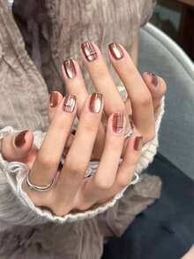 Miss Leia 1-12 15ml Autumn/Winter Nail Polish Collection: Glitter, Pearlescent, Cat Eye Gel Nail Polish In Shades Of Caramel, Coffee, Milk Tea, Brown - Popular Colors, Suitable For Beginners, Salons, DIY Home Use, Holidays, Gifts - Multicolor - View 8