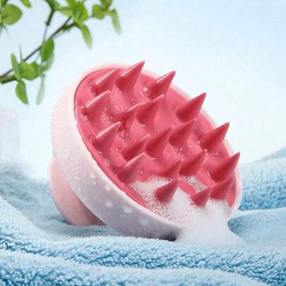 1 chiếc lược massage da đầu bằng silicon mềm mại, thích hợp cho tóc khô/ướt (tóc xoăn/thẳng) và mọi loại tóc, dụng cụ massage đầu vòi sen cầm tay. Thích hợp để sấy khô, tạo kiểu và gội đầu. Nhỏ gọn, dễ vệ sinh, đơn giản và bền - Thích hợp sử dụng tại nhà, khi đi du lịch, ở trường học và tại salon.