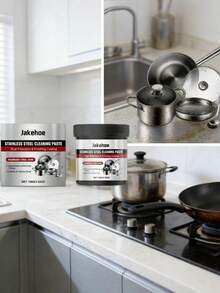 Stainless Steel Cleaning Paste, Multi-Purpose Household Kitchen Cleaning Agent For Removing Stains And Restoring Surfaces - Multicolor - View 7