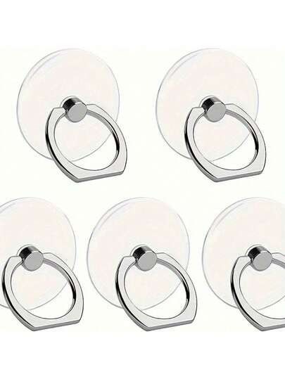 1 pièce/2 pièces/5 pièces Support d'anneau de téléphone en acrylique, support rotatif à 360° étanche avec flip vertical, pour smartphones. Une variété de motifs sont disponibles pour la sélection.