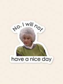 Dorothy Golden Girls Sticker Waterproof Glossy Vinyl Sticker Cute Gift Tumbler Laptop Sticker Decal Water Bottle Gift - Multicolor - View 1
