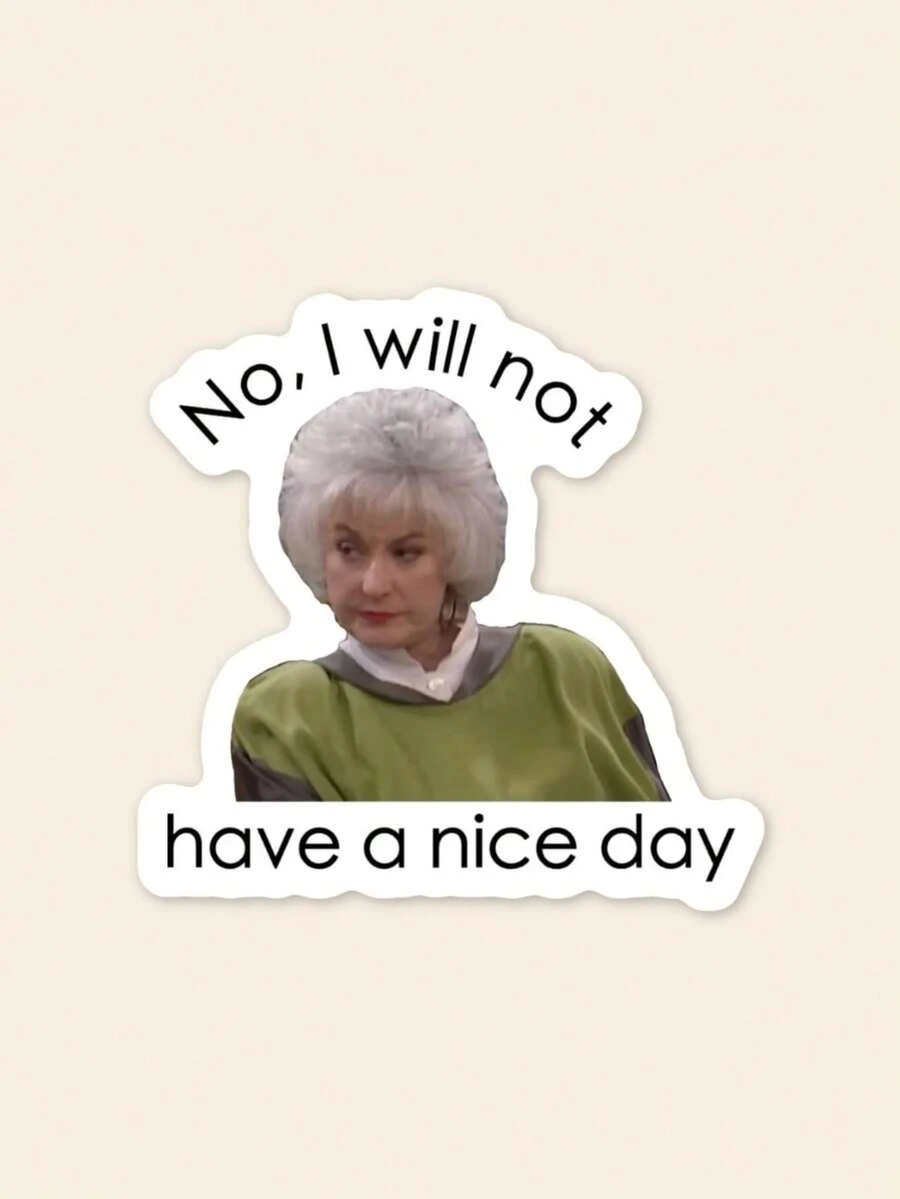 Dorothy Golden Girls Sticker Waterproof Glossy Vinyl Sticker Cute Gift Tumbler Laptop Sticker Decal Water Bottle Gift - Multicolor - View 1