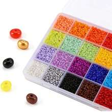 3mm Czech Glass Seed Beads, Multi-Color Glass Beads For Jewelry Making, Women & Girls Friendship Bracelets, DIY Bracelets & Necklaces - Multicolor - View 3
