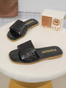 Thiết kế đính sequin lấp lánh, thời trang cao cấp, độc đáo, phù hợp cho tiệc tùng, du lịch và trang phục trẻ em. - màu đen - Xem 5