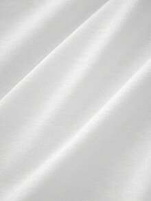 Summer New Minimalist Striped Eye Print Casual Round Neck White Short Sleeve T-Shirt, Fashionable & Versatile Women Top - White - View 5