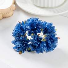 1/5/500件人造絲花束－碎花花束，仿真花，適用於居家、餐廳、客廳、戶外花園裝飾，可用於婚禮、居家花園和派對裝飾，人造花，婚禮花束，新娘花束，婚禮用品，婚禮裝飾，裝飾花卉，春季裝飾 - 寶藍色 - 查看 5