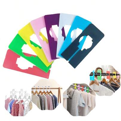 10pcs Colorful Square Divider Tags, Clothing Size Sorting Circles, Can Be Labeled For Baby Closet Organization, Suitable For Apparel Stores, Includes 1 Marker Pen For Easy Clothing Sorting And Classification