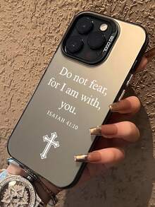 1 chiếc ốp lưng điện thoại in câu Kinh Thánh Isaiah 41:10, hình chữ thập trắng, có nút bấm độc lập, chống sốc, chống trầy xước, tương thích với iPhone 11/13/15/15 Plus/15 Pro/15 Pro Max/11/12/13/14 Pro Max/XS/XR/11 Pro/11 Pro Max/12 Pro/12 Pro Max/13 Pro/13 Pro Max/14 Pro/14 Pro Max/14 Plus/7 Plus/8 Plus/8/SE2 và các dòng máy khác - Nhiều màu - Xem 4
