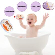 2pcs/Set Cartoon Animal Style Baby Bath Sponge, Super Soft Absorbent Natural Baby Bathing Sponge, Suitable For Sensitive Skin, For Boys And Girls - Multicolor - View 6