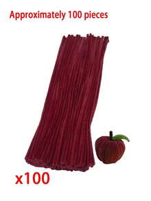 522pcs Floral Stem Handmade Craft Kit, Tubular Adhesive Handmade Set, DIY Flower Making Kit - 4 Shades Of Red, Including Stems, Stamens And Ribbons, Suitable For DIY Handicrafts, Floral Design And Creative Projects - Red - View 10