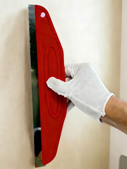 12英寸重型墙面油漆工具，适用于精确修边、壁纸修剪和边缘处理 - 黄色修边器，带符合人体工程学的手柄和边缘，适用于家庭和商业用途，结构坚固，清洁，家居用品，清洁