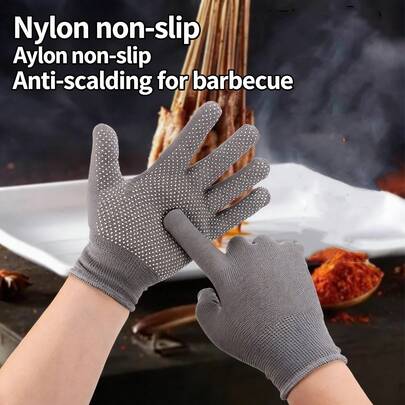 1pc Heat Resistant Non-Slip Oil-Proof Kitchen Barbecue Gloves