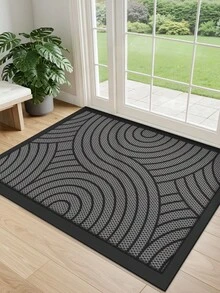 DAJIANG 1pc Thick PVC Rubber Non-Slip Doormat, Waterproof & Durable, Suitable For Indoor & Outdoor, Easy To Hand Wash & Clean, Applicable For Home And Commercial Spaces, Multiple Sizes Available - Multicolor - View 6