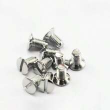 10pcs Sewing Machine Needle Plate Screws, Suitable For Industrial Straight Stitch Machines And Vintage Foot-Operated Sewing Machines - 10 Pin Plate Screws - View 2