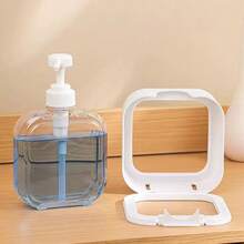 2pcs Transparent Plastic Pump Dispenser Bottles, Refillable, Suitable For Hand Wash, Shampoo, Body Wash, Travel Lotion - Multicolor - View 2