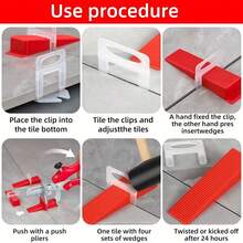 Tile Leveling System Kit, Including Tile Leveling Clips, Pliers, Spacers, Suitable For Wall And Floor Tile Installation, Professional Construction And Home Renovation Tool With Advantages Of Flat Laying, Efficiency Improvement, Uniform Grout Lines, And Reusable Design - A - View 5