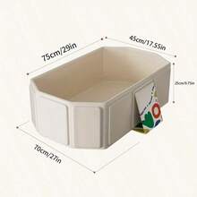 Bañera plegable para perros, bañera de almacenamiento plegable, piscina de arena para perros, bañera de lavado para perros, bañera plegable blanca para mascotas - Ver 10