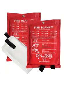 1 pieza Manta ignífuga de fibra de vidrio - Respuesta rápida, ultra resistente, salvavidas - Adecuada para emergencias en el hogar, la cocina, la escuela, la barbacoa, el automóvil y la oficina - Multicolor - Ver 3