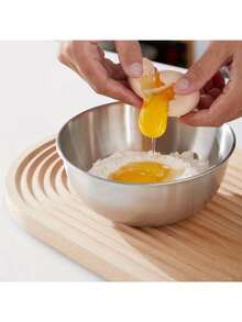 带刻度的不锈钢搅拌碗，日式加厚碗，适用于烹饪、搅拌、揉面、打发、沙拉、烘焙 - 彩色 - 查看 6