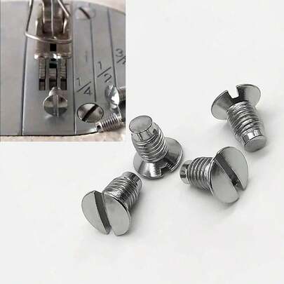 10 pièces Vis de plaque d'aiguille de machine à coudre, convient aux machines à coudre industrielles à point droit et aux machines à coudre à pédale vintage