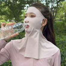 夏季透气防紫外线面罩，女士户外运动面罩，轻便舒适的面部防晒霜 - 均碼 - 查看 12