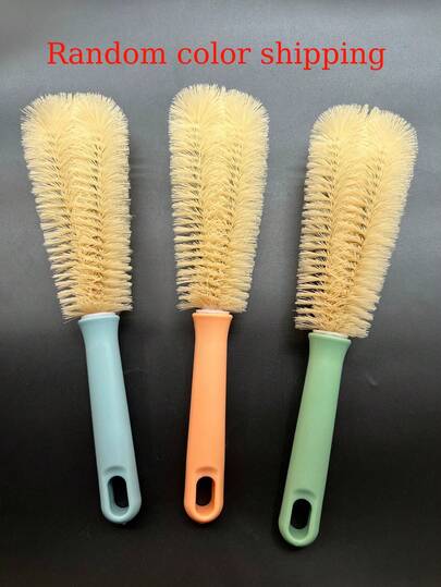 1 cái chổi cọ rửa bình nước bằng nylon, chổi cọ cốc bằng thép không gỉ, chổi cọ rửa ly đa năng, chổi cọ cầm tay, chổi cọ cán dài, dụng cụ nhà bếp (Màu sắc có thể thay đổi tùy theo lô hàng)