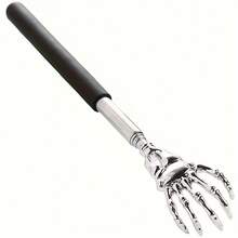 1 pieza Rascador de espalda extensible, rascador de espalda telescópico portátil de acero inoxidable con mango de goma, regalo para el Día de Acción de Gracias, cumpleaños, Navidad - A - Ver 6