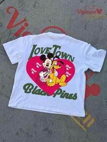 Disney Camiseta de manga corta de Heart & Pluto - Blanco - Ver 3