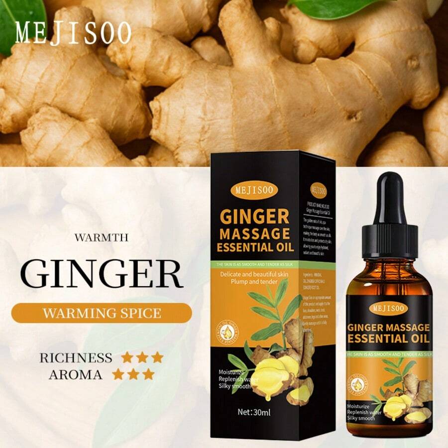 Ginger, Rose, Lavender 30ml Massage Essential Oil Body Ginger Care Essential Oil Natural Comfort - Multi Scents - View 1