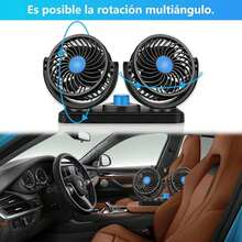 360° Dual Car Fan – Powerful Cooling For Vehicle Dashboard ❄️ - A - View 6