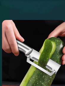 Bộ 2/1 dụng cụ gọt rau củ bằng thép không gỉ hiệu suất cao - Tay cầm tiện dụng, chống gỉ, dùng để gọt khoai tây và trái cây trong nhà bếp, an toàn khi rửa bằng máy rửa chén. - Nhiều màu - Xem 6