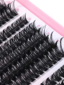 High Quality Soft Eyelash Extension DIY Kit, 570 Clusters D-Curl Thick & Voluminous Individual Lashes 10-18mm Mixed, Eyelash Clusters, False Eyelashes, Individual False Eyelashes - View 4