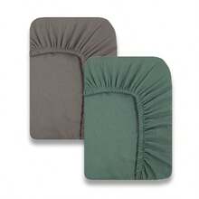 Bộ ga trải giường và chăn nệm cũi em bé, ga phủ nệm cũi bằng sợi microfiber mềm mại, thoáng khí, phù hợp cho cả cũi tiêu chuẩn và cũi mini. - 71*132 cm - Xem 3