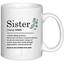 1 pieza Taza de café de cerámica de 11 onzas "Mejor hermana", impresa por ambos lados, apta para lavavajillas y microondas, adecuada como regalo para la hermana o presente de cumpleaños - Genial en la era de mi primo mayor - Ver 14