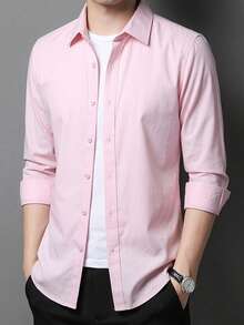 Men Shirts - Baby Pink - View 2