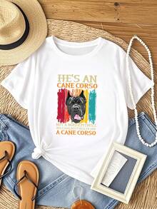 T-shirt femme imprimé Cane Corso pour propriétaire ou éleveur T-shirt S 3XL Q7852 manches longues ou courtes - Blanc - Voir 6
