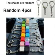 四合一键盘减压钥匙扣，键盘减压手指摇铃玩具，减压礼物，理想的生日礼物，派对礼品 - 彩色 - 查看 11