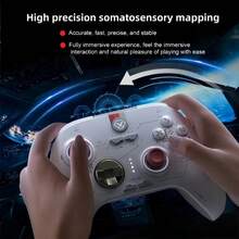 Wireless Switch Controller With Hall Effect Triggers, Rechargeable Gamepad For Nintendo Switch/IOS/Android/PC, Precision Racing & Shooting, Plug & Play - 查看 7