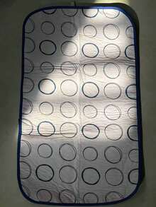 1pc Foldable Heat Resistant Ironing Pad, Waterproof For Travel And Home Use - Pink Circle - View 8