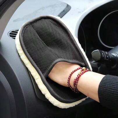 Guanti da pulizia per auto ultra morbidi e retrò a tema cartone animato - in fibra di poliestere - accessorio essenziale per la dettagliatura dell'auto, forniture automobilistiche