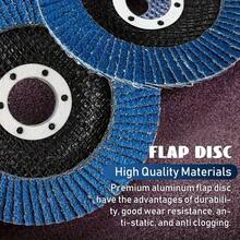 5PCS 4-1/2 Inch Fiber Backed Silicon Carbide Flap Discs - High-Efficiency Grinding Wheels For Metal Rust Removal And Finishing - Angle Grinder Compatible, Metal Polishing, Angle Grinder Accessories, Durable Construction, Longlasting Durability 120# - 5 PCS 120# - View 5