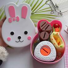 可爱兔子喂食玩具套装（含勺子和叉子），互动宠物玩具套装，益智角色扮演，理想的复活节礼物，便携式冰淇淋玩具，趣味宠物喂食玩具，节日购物佳品，适合玩具爱好者，过家家喂食玩具，可爱图案触感趣味玩具，完美的万圣节、感恩节和圣诞节礼物，游戏屋玩具配件，多人互动游戏，宠物喂食玩具 - 彩色 - 查看 7