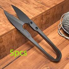 2pcs Carbon Steel Sewing Scissors, U-Shaped Trimming Shears, Embroidery Craft Scissors, Easy To Use For DIY Sewing - A - View 14